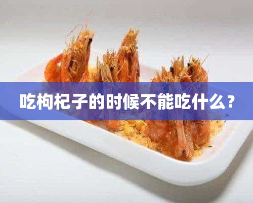 吃枸杞子的时候不能吃什么？