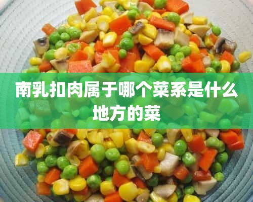 南乳扣肉属于哪个菜系是什么地方的菜