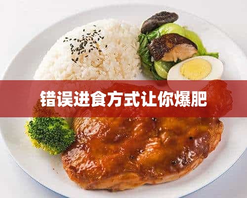 错误进食方式让你爆肥