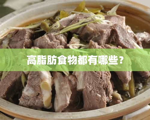 高脂肪食物都有哪些？