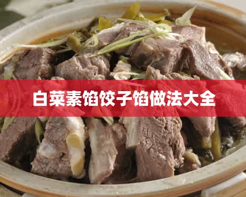 白菜素馅饺子馅做法大全